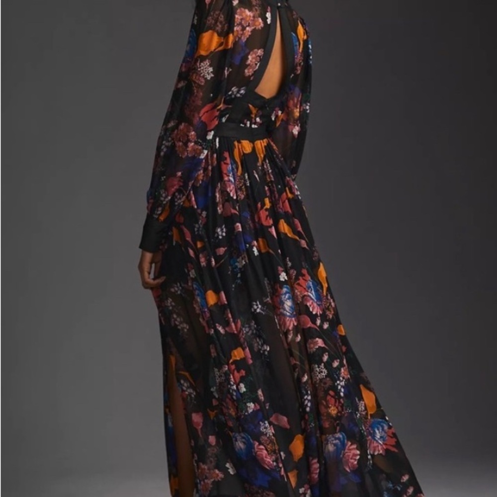 Anthropologie Maeve Deep-V Printed Maxi Dress - Picture 5 of 7